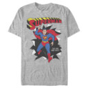 Men's Superman Only One Hero Rip  Adult T-Shirt