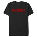 Men's Peacemaker Red Distressed Logo  Adult T-Shirt