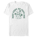 Men's Star Wars: The Mandalorian St. Patrick's Day Grogu May Luck be with You Retro  Adult T-Shirt