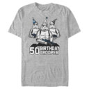 Men's Star Wars Stormtrooper Party Hats Trio 50th Birthday Trooper  Adult T-Shirt