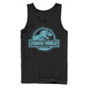 Men's Jurassic World: Fallen Kingdom Glitch Logo  Adult Tank Top