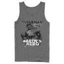 Men's Superman Grunge Earth's Hero  Adult Tank Top