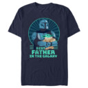 Men's Star Wars: The Mandalorian Father's Day Best Father in the Galaxy  Adult T-Shirt