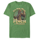 Men's Star Wars St. Patrick's Day It's Not Wise To Pinch A Wookie  Adult T-Shirt
