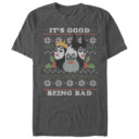 Men's Disney Princesses Christmas Being Bad  Adult T-Shirt