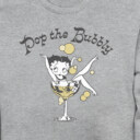 Men's Betty Boop New Year's Retro Pop the Bubbly  Adult Sweatshirt