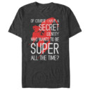Men's The Incredibles Secret Identity  Adult T-Shirt