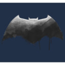 Men's Zack Snyder Justice League Batman Silver Logo  Adult Long Sleeve Shirt