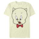 Men's Looney Tunes Porky Big Face Drawing  Adult T-Shirt