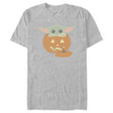 Men's Star Wars: The Mandalorian Halloween Grogu Jack-O'-Lantern  Adult T-Shirt