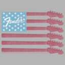 Men's Fender Guitar Flag Logo  Adult Pull Over Hoodie