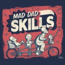 Men's The Simpsons Father's Day Mad Dad Skills  Adult T-Shirt