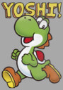 Men's Nintendo Running Yoshi  Adult T-Shirt