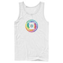 Men's Justice League Tie Dye Logo  Adult Tank Top