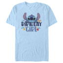 Men's Lilo & Stitch Birthday Girl Stitch  Adult T-Shirt