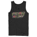 Men's Justice League Floral Logo  Adult Tank Top