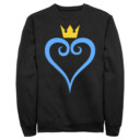 Men's Kingdom Hearts 1 Blue Heart  Adult Sweatshirt