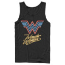 Men's Wonder Woman 1984 Neon Logo Glow  Adult Tank Top