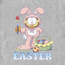 Men's Garfield Happy Easter Bunny Ears Cat  Adult T-Shirt