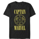 Men's Marvel Captain Marvel Stained Star Symbol  Adult T-Shirt