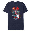 Men's The Suicide Squad Harley Quinn Jungle Card  Adult T-Shirt