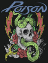 Men's Poison Skull and Snake  Adult T-Shirt