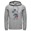 Men's Mickey & Friends Plaid Pants Retro  Adult Pull Over Hoodie