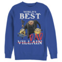 Men's Despicable Me World's Best Dad Gru and Minions  Adult Sweatshirt