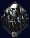 Men's Zack Snyder Justice League Darkseid Group Shot  Adult T-Shirt