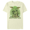 Men's Star Wars: The Mandalorian Grogu St. Patrick's Day Little Green Cutie  Adult T-Shirt
