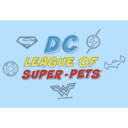 Men's DC League of Super-Pets Logo Doodle  Adult T-Shirt