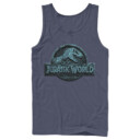 Men's Jurassic World Water Ripple Logo  Adult Tank Top