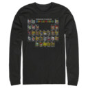 Men's Nintendo Periodic Table of Super Mario  Adult Long Sleeve Shirt
