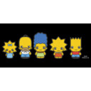 Men's The Simpsons Chibi Family  Adult Long Sleeve Shirt