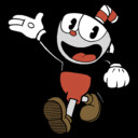 Men's Cuphead Friendly Hello Cuphead  Adult T-Shirt