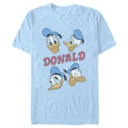 Men's Mickey & Friends Donald Duck Faces  Adult T-Shirt