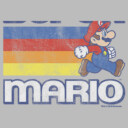 Men's Nintendo Super Mario Rainbow Stripes  Adult T-Shirt