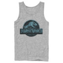 Men's Jurassic World Water Ripple Logo  Adult Tank Top