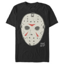 Men's Friday the 13th Jason Vorhees Hockey Mask Logo  Adult T-Shirt
