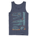 Men's Jurassic World: Fallen Kingdom Fossil Skulls  Adult Tank Top
