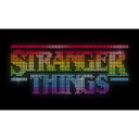 Men's Stranger Things Sparkling Rainbow Logo  Adult Pull Over Hoodie