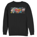 Men's Superman Logo Ripped Paper  Adult Sweatshirt