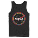 Men's NASA Galaxy In Rainbow Circles  Adult Tank Top