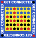 Men's Connect Four Get Connected  Adult T-Shirt
