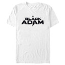 Men's Black Adam Bold Black Logo  Adult T-Shirt