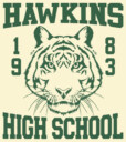 Men's Stranger Things Hawkins High School Tiger 1983  Adult T-Shirt