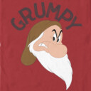 Men's Snow White and the Seven Dwarves Grumpy Angry Portrait  Adult T-Shirt