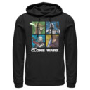 Men's Star Wars: The Clone Wars Group Shot Box Up  Adult Pull Over Hoodie