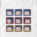 Men's Betty Boop Face Squares  Adult T-Shirt