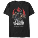 Men's Star Wars Rogue One Rebellion Groupshot Logo  Adult T-Shirt